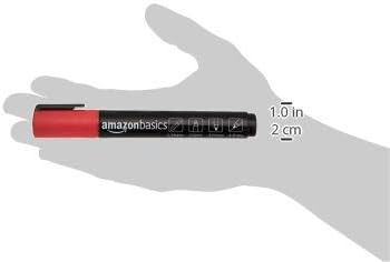 Amazon Basics Bullet/Chisel Reversible Tip Chalk Markers, Bold Point, 8 Pack, Bright Colors