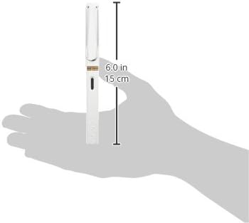 LAMY safari white - Fountain Pen with ergonomic grip & polished steel nib in size F - ideal for any Writing & Calligraphy - including LAMY T 10 blue cartridge - Right-Handed