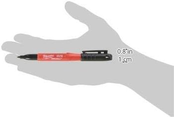 Milwaukee 48-22-3100 Inkzall Jobsite Fine Point Black Permanent Marker (Pack of 24)