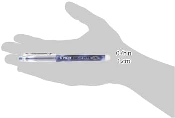 Pilot, Precise P-500 Gel Ink Rolling Ball Stick Pens, Marbled Barrel, Extra Fine Point 0.5 mm, Blue, Pack of 12