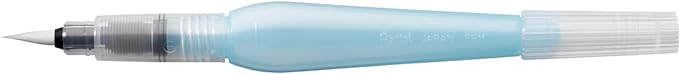 Pentel Arts Aquash Pigment Ink Brush, Light Black Ink, Pack of 1 (FRHMNBPA), medium