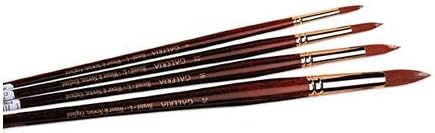 Winsor & Newton Galeria Acrylic Long Handle Round Brush Size: 4 (Set of 3 brushes)
