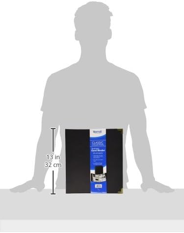 Samsill Classic Collection Business Card Ring Binder Round Ring - Black (81080)