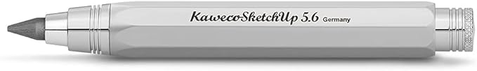Kaweco SKETCH UP Clutch Pencil 5.6 mm 5B Satin Chrome I Exclusive Mechanical Pencil with Lead Refill I Pencil 10.5 cm