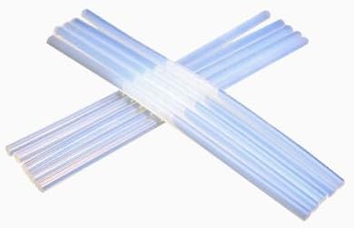 200 Count - Crystal Clear Hot Glue Sticks - Full Size, 5.9" x 0.27", All-Purpose Glue for Crafting, Wood, Metal, Glass, Plastic, Fabric, Foam - Ideal for DIY, Scrapbooking & More