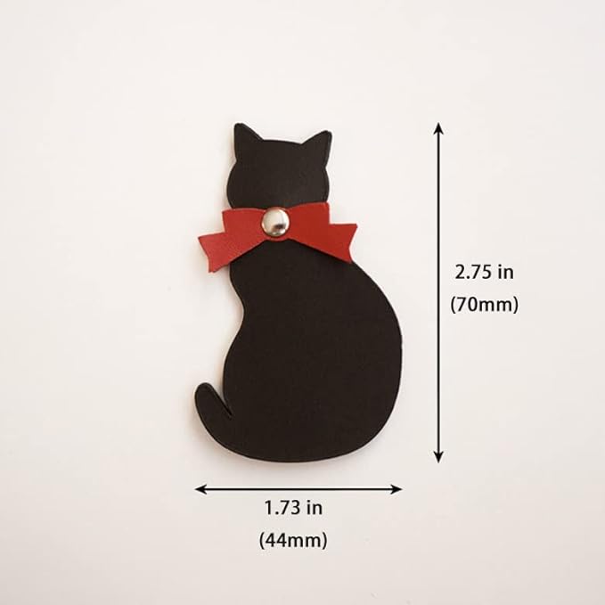 Leather Bookmark Cat Shape Page Label,Cute Page Marker for Reading Marks,Book Lovers Gift