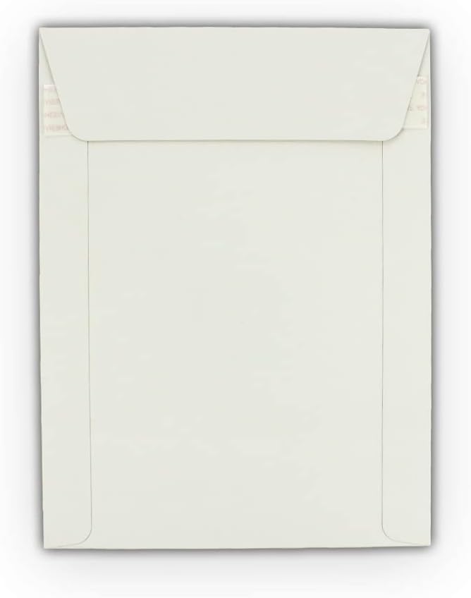 10 EcoSwift 12.75 x 15 Rigid Photo Mailers Keep Flats White Cardboard Self Seal Envelopes 12.75x15