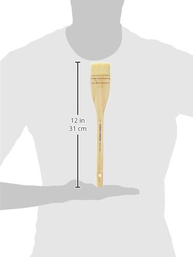 Winsor & Newton Hake Wide Flat Wood Handle Brush-2"