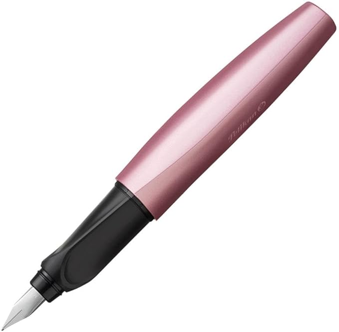 Pelikan Twist Fountain Pen with 1 Ink Cartridge, Medium Nib, Girly Rose, Boxed (806251)