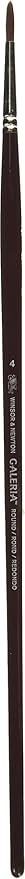 Winsor & Newton Galeria Acrylic Long Handle Round Brush Size: 4 (Set of 3 brushes)