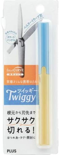 PLUS 34-574 Scissors Portable Type Fit Cut Curve Twiggy Soda x Lemon Slim Form
