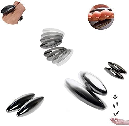 Rattle Fidget Magnets Snake Eggs for Adults, Magnetic Oval Toy for Men, Compatible with Ferrite Putty Office Desk Decor, 18PCS Gift for Teachers, Researchers