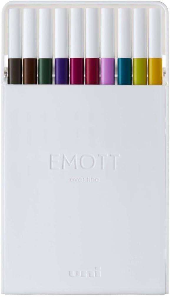 Emott Fineliner Pen Set #3, 10-Colors