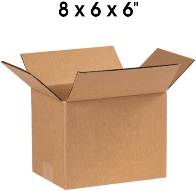 25 Pack Tailored Packaging Corrugated Shipping Boxes (8x6x6)