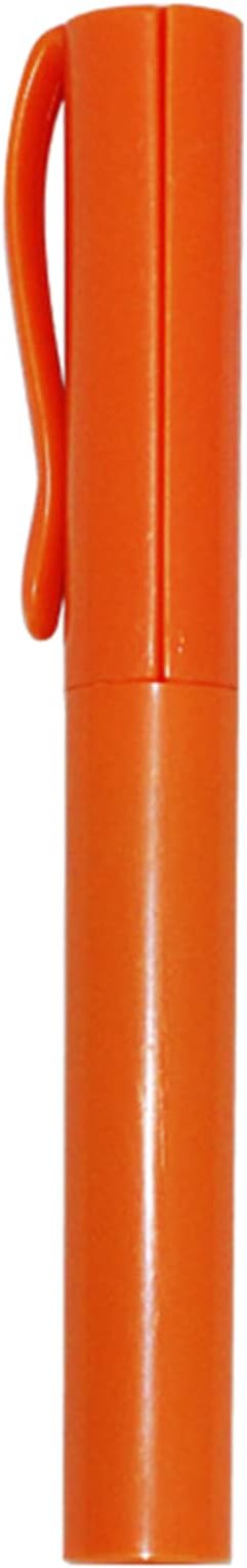 Pen Style Scissors with Cover Foldable Scissors Student Scissors Small Craft Scissors Embroidery Scissors for School, 1.4*2*11.4cm, Orange