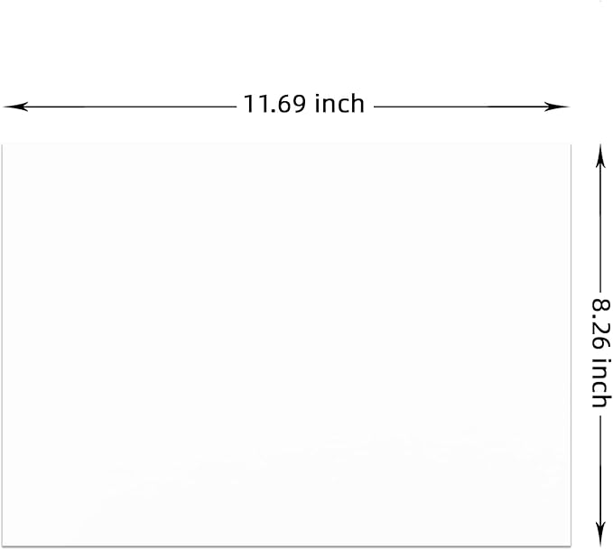 100 Sheets White Card Stock Printer Paper 250gsm 92lb Cover Blank Thick Cardstock Paper for Inviations Card Making,DIY Craft