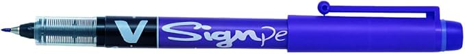 Pilot V Sign Pen Liquid Ink 2.0 mm Tip - Violet, Single Pen