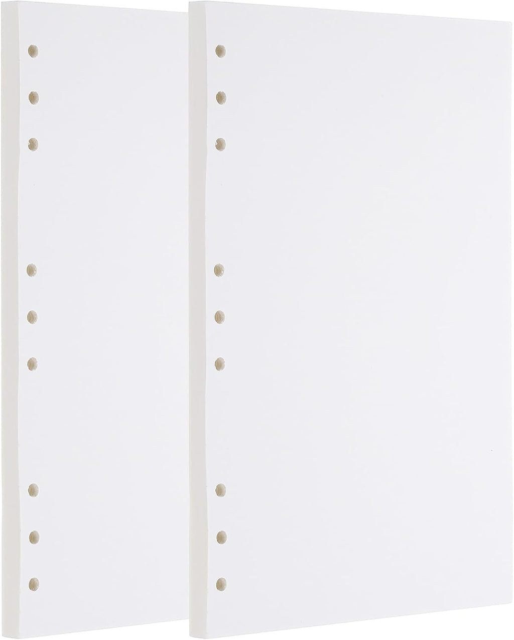 PATIKIL B5 Blank Refill Paper, Loose Leaf Paper 9 Hole Planner Refills for 9 Ring Refillable Binder Notebook Paper Filler Planner Inserts Office Diary Journals, 160 Sheets/320 Pages, White