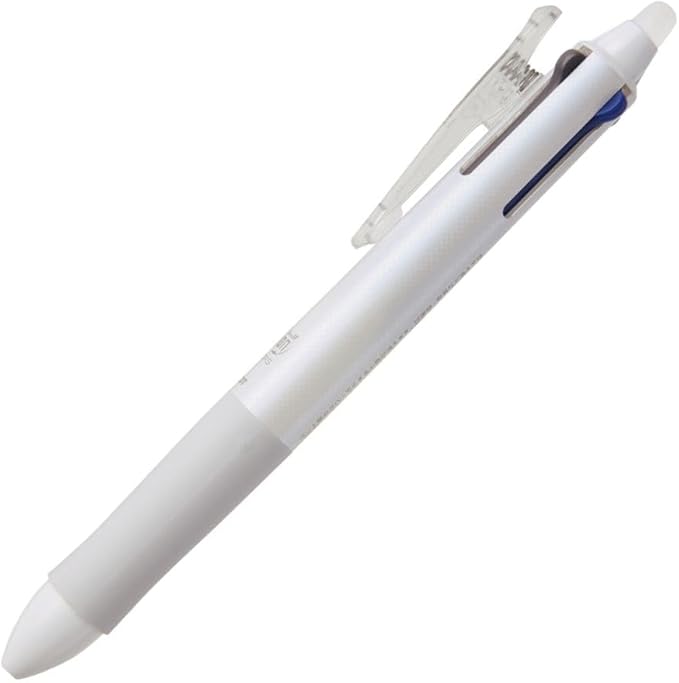 Pilot Frixion Ball Knock 4-Color Gel Ink Multi-Pen, White (LKFB-80EF-W)