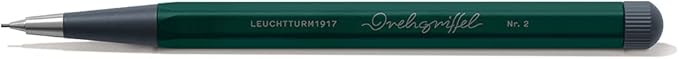 LEUCHTTURM1917 - Drehgriffel Mechanical Pencil - Refillable Writing Stylus with 0.7 mm HB Graphite Lead (Forest Green)