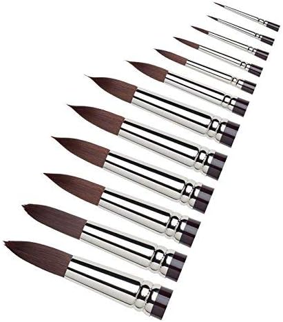 Winsor & Newton Galeria Acrylic Long Handle Round Brush Size: 4 (Set of 3 brushes)