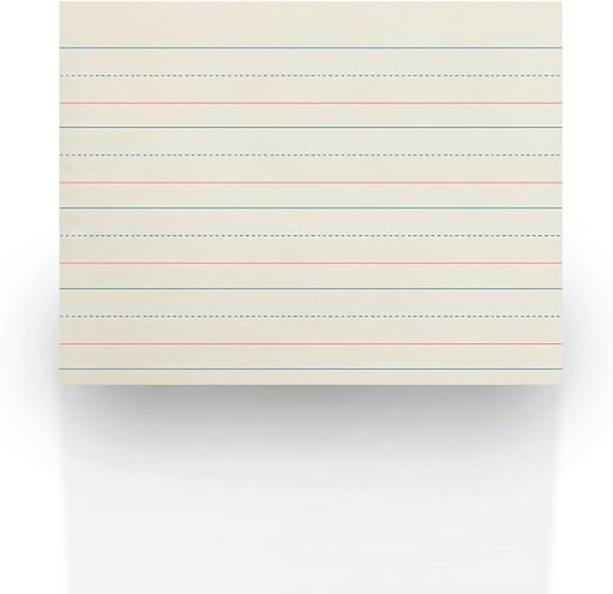School Smart Zaner-Bloser Paper, 1-1/8 Inch Ruled, 10-1/2 x 8 Inches, 500 Sheets, White - 085328