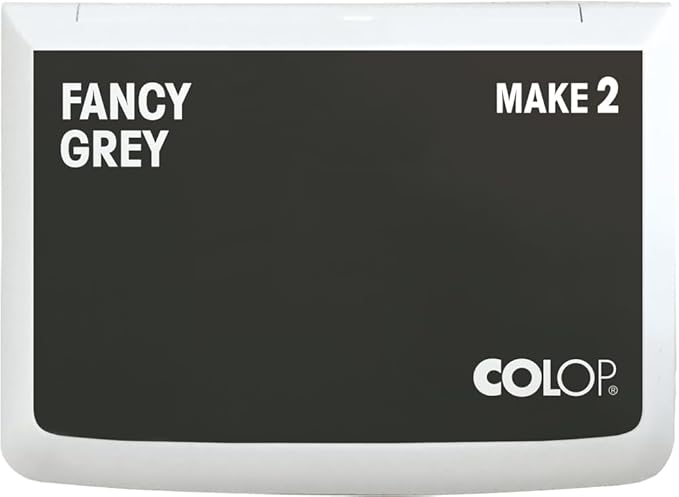 COLOP Make Series, Ink Stamp Pads, with Non-Toxic Premium Ink, Water-Based Acid-Free (Fancy Grey, Make 2-2-3/4" x 4-1/4")