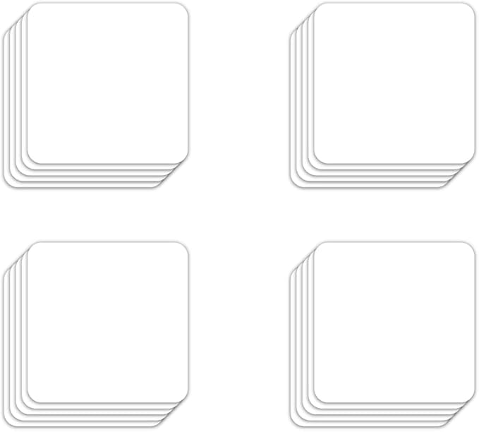 Dry Erase Magnetic Label 4 x 4 inch