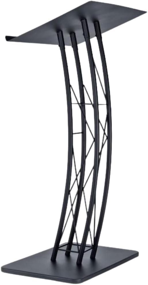 Kingdom KML17B Podium, Modern Metal Podium for Churches, Meetings, Halls