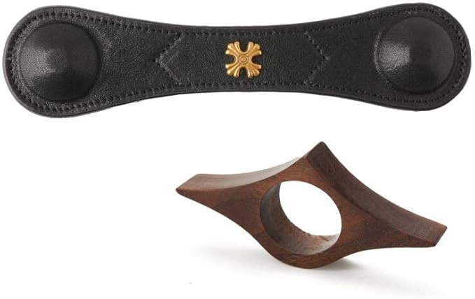 Book Weight Page Holder Wooden Thumb Book Open Holder Weighted Bookmark Corner Reading Book Accessories Gift for Writer Reader (Black Weight Page Holder+Thumb Page Holder Coffee)