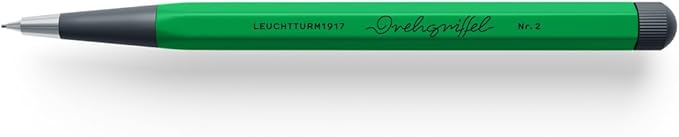 LEUCHTTURM1917 372223 Swivel Pencil No. 2 with Twist Mechanism, Aluminium, Steel, Design Awarded, Spring Leaf