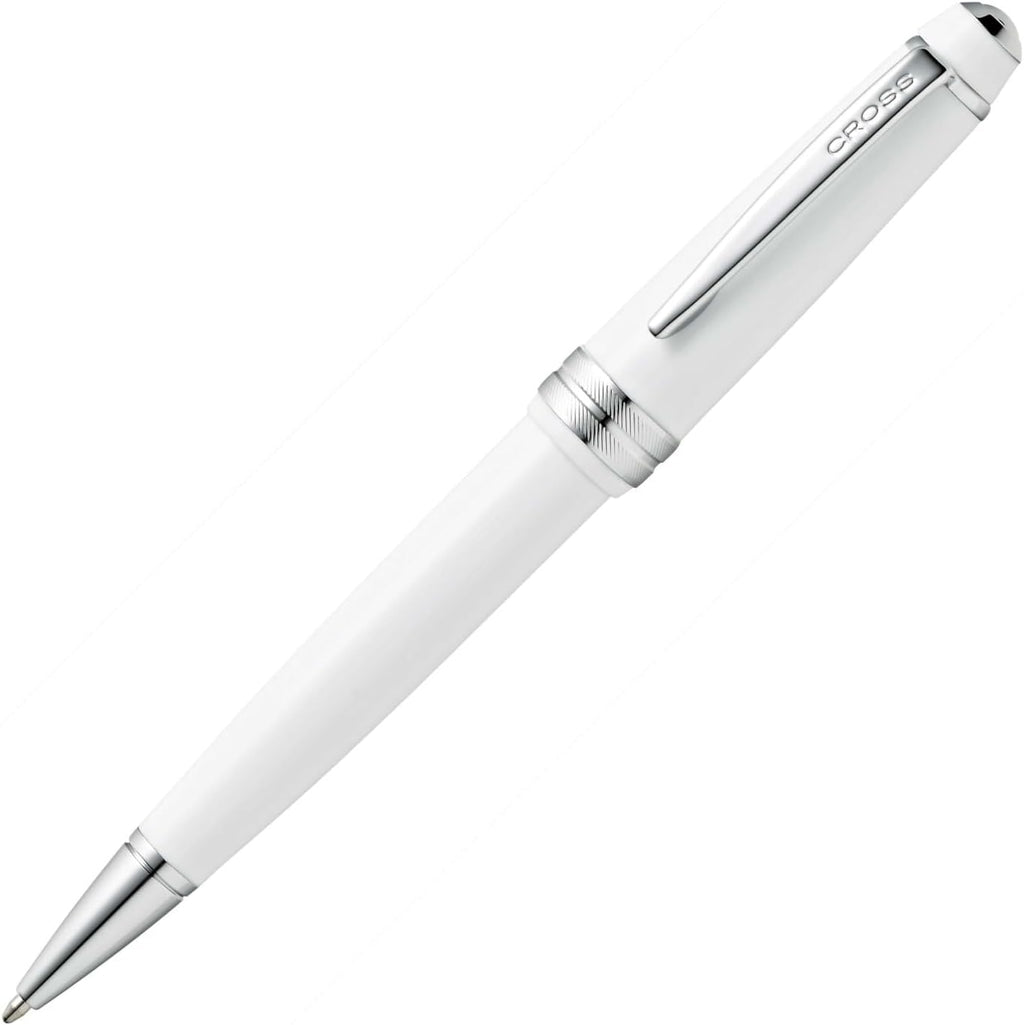 Cross Bailey Light Refillable Ballpoint Pen Presented in a Everyday Gift Box - Medium Point, Black Ink, Polished White