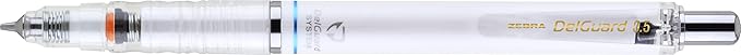Zebra Pen DelGuard Mechanical Pencil, Fine Point, 0.5mm, White Barrel, Lead Refills, Refillable, 3-Pack (58613)