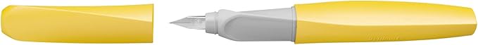 Pelikan Twist Fountain Pen with 1 Ink Cartridge, Medium Nib, Bright Sunshine, Boxed (820202)