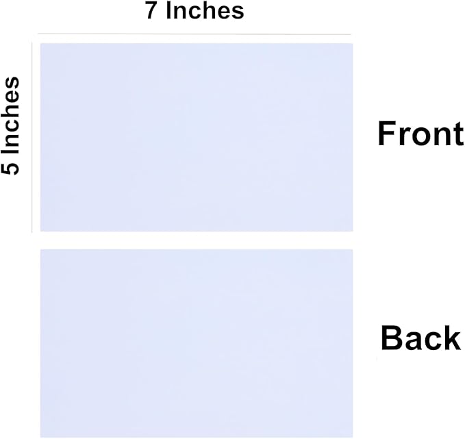 Baisunt 25 Pack 5x7 White Cardstock Paper Blank Thick Heavyweight 92lb Card Stock for Making Greeting Cards, Invitations cards, Photos, Postcards