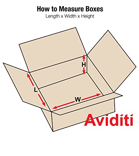 Aviditi 242410 Corrugated Cardboard Box 24" L x 24" W x 10" H, Kraft, for Shipping, Packing and Moving (Pack of 10)