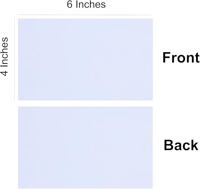 Baisunt 25 Pack 4x6 White Cardstock Paper Blank Thick Heavyweight 92lb Card Stock for Making Greeting Cards, Invitations cards, Photos, Postcards