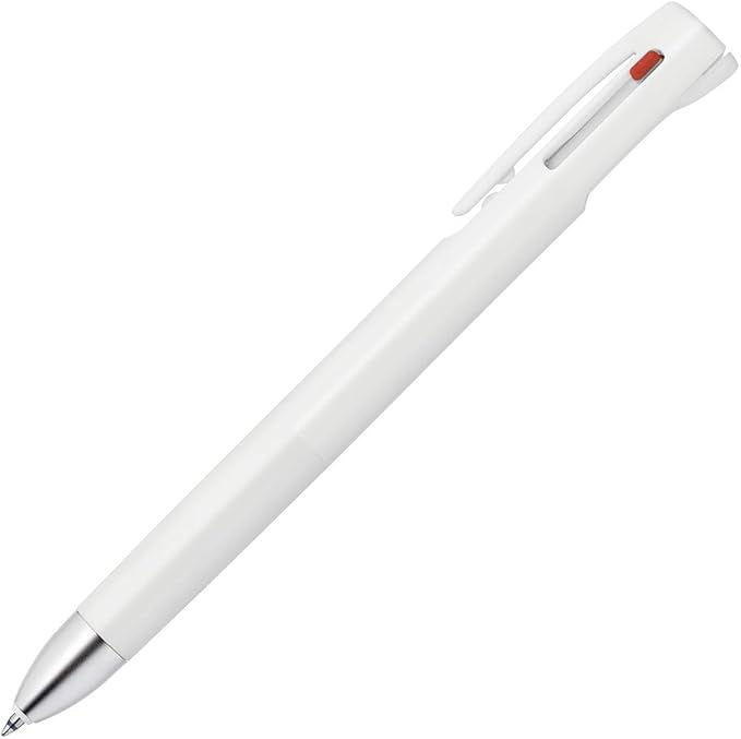 Zebra 3 Color Ballpoint Pen, Blen 3C 0.7mm, White Body (B3A88-W)