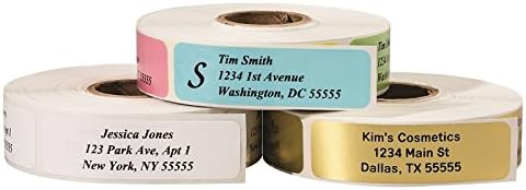 Return Address Labels - Roll of 250 Personalized Labels (Silver)