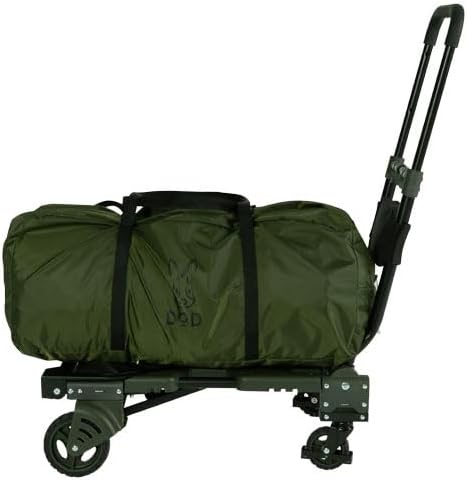 DOD Camp Barrow – Folding Hand Truck Dolly - Upto 260 lbs Capacity Handtruck - Adjustable Luggage Cart - Collapsible Cart - Foldable Cart with Wheels for Camping, Travel, Picnic