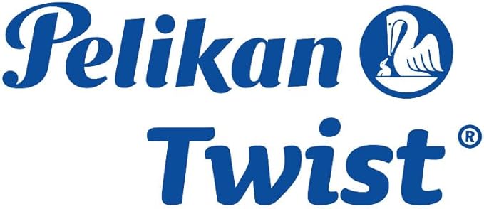 Pelikan Twist Fountain Pen with 1 Ink Cartridge, Medium Nib, Deep Blue, Boxed (814737)