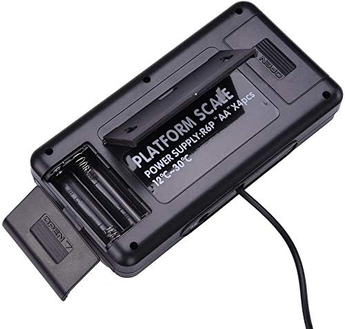 660lbs Postal Scale LCD Digital Scale Floor Platform Scale 300kg Capacity for Shipping Weighing