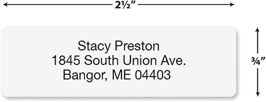 Personalized Return Address Labels, Roll of 500 Gloss White Self-Adhesive Labels Without Dispenser, Customize with Name & Shipping Address, Colorful Images