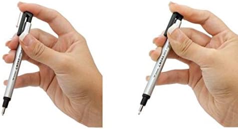 Tombow 57315 Mono Zero Eraser and Refill Value Pack, Round 2.3mm. Precision Tip Pen-Style Eraser with Refill