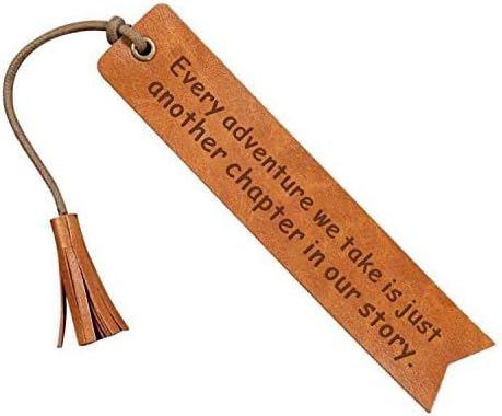 Every Adventure We Take is Just Another Chapter in Our Story Reader Leather Bookmark Wedding Party Gift Engraved Bookmark Wedding Reader (Another Chapter in Our Story)