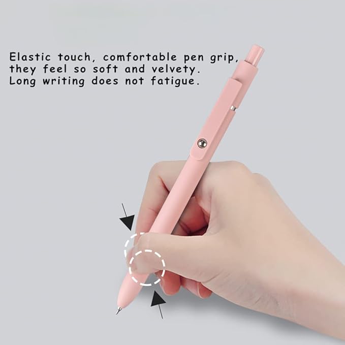 erofa 5 PCS Zennyth Gel Pens Quick Dry Fine Point Premium Retractable Rolling Ball Black Ink Smooth Writing Pens for School Office (Morandi)