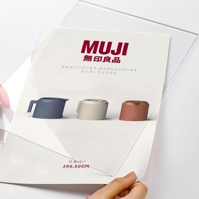 Acrylic Sign Holder A4/A5/A6 Menu Displays Double Sided, Wood Base Table Top Sign Stand (Vertical A6 105×148mm/4.13×5.83 inches)