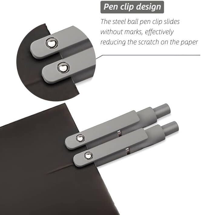 Gel Pens, 0.5mm Fine Point Smooth Writing Japanese Cute Pens, High-End Series Black Ink Pens for Journaling Note Taking, School Office Supplies for Women Men (5 Pcs Morandi)