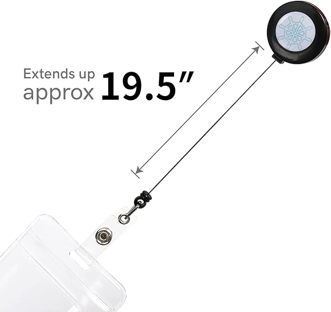 Retractable Waterproof Lanyard with ID Badge Reel Holder & Detachable Buckle for Ships Key Cards, Cruise Essentials & Must Have Accessories (B-4 Colors)