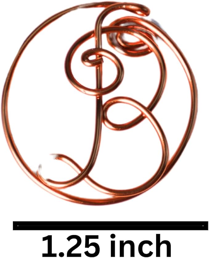 Personalized Initial Copper Bookmark, Set of 5, Handmade Copper Gift for Her, Him, Couple on Birthday, Wedding Anniversary, Alphabet Bookmark (B)